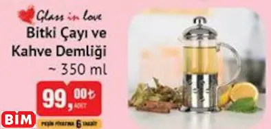 GLASS IN LOVE BİTKİ ÇAYI VE KAHVE DEMLİĞİ ~ 350 ML